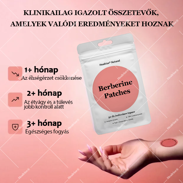 🔱Healrize® berberines fogyasztótapasz: Kontrolláld az étvágyad, növeld az energiaszinted, és természetes módon csökkentsd a stresszt. 🆙